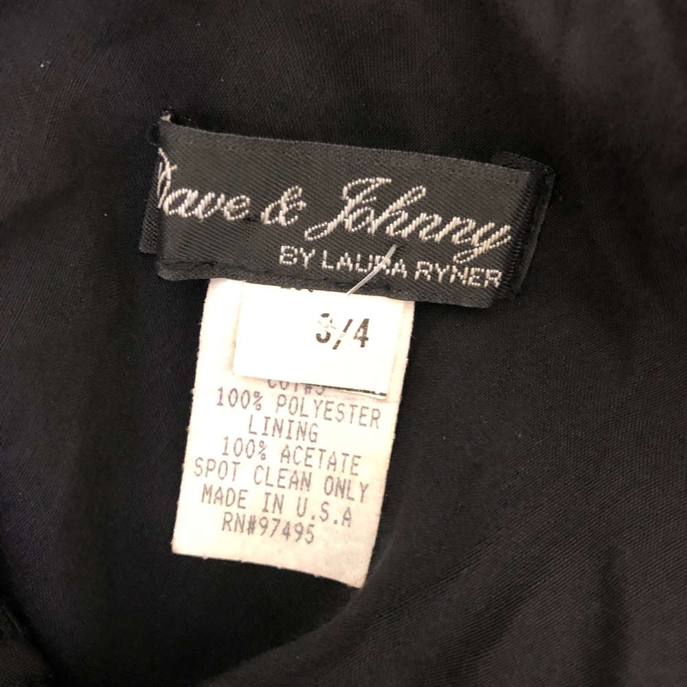 Dave & Johnny Black Prom Formal Gown Dress 3/4 - Picture 7 of 7